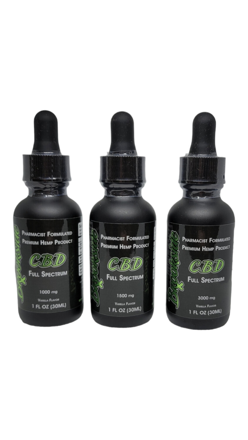 Pricing of CBD tinctures and oils At Brookside CBD And Wellness Center